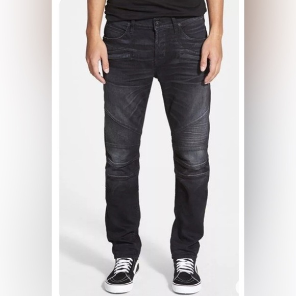Hudson The Blinder Biker Jeans Washed Black - Picture 6 of 10